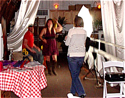 BraMaJamA Photography's Katie McMillen took themed pictures of Hoedown attendees CDC Hoedown