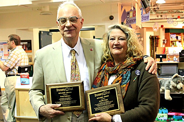 Frank Robinson and Jennifer Engel. Photo courtesy of the Sciencenter Frank Robinson and Jennifer Engel