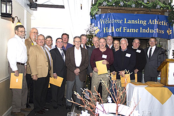 The 1967-68 Wrestling Team is inducted. Photo by Katie McMillen, BraMaJamA Photography halloffame 68wrestling