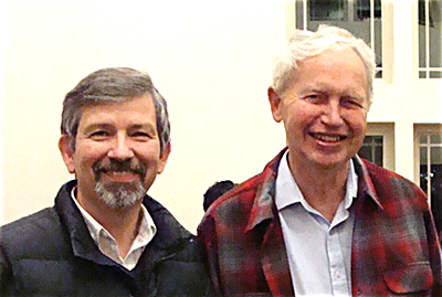 Lansing Supervisor Ed LaVigne (left) with Village of Lansing Mayor Donald Hartill