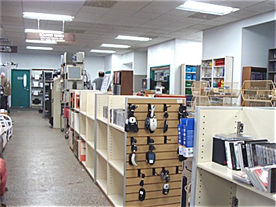 If you need a mouse or a keyboard or a whole computer the ReUse Center has a large selection. Donated machines have had all old data obliterated and a new operating system installed by employees, volunteers and RESET students. ReUse Center
