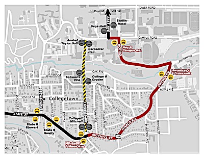 tcat College Ave detour400