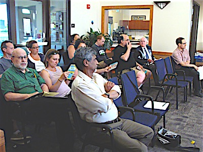 The Lansing Village Hall was filled Monday with residents interested in learning about a new park and provinding input to the Village Trustees on what they would like to see included New Village Park