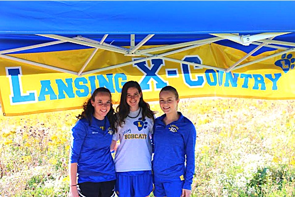 Graduating seniors: (L-R) Sam Mauser, Caroline Taylor, Olivia Longhouse (Photo: Susan Wakshlag) Sam Mauser, Caroline Taylor, Olivia Longhouse