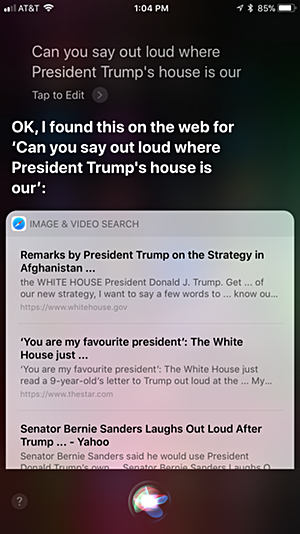 Siri is still not entirely a voice assistant, but she seems less snarky and a little more helpful. Siri