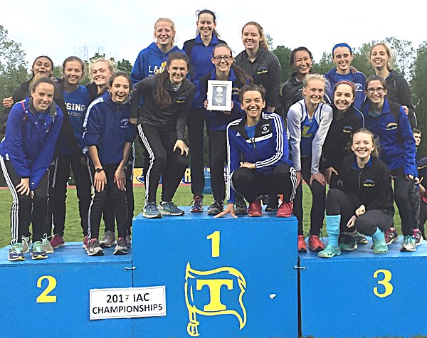 Lansing Girls are IAC Champions. Photo by Becca Lovenheim track 2017iac