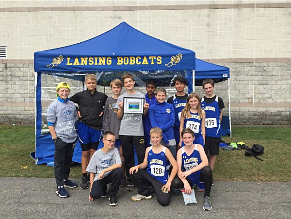 Lansing modified boys XC team Lansing XC