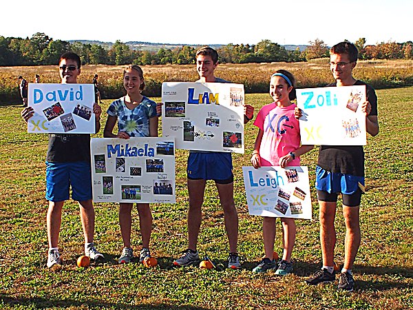 Lansing senior XCers. Photo courtesy of Lansing XC xc Lansing senior XCers