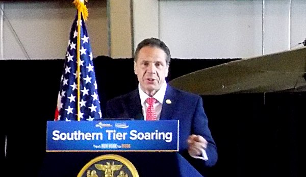 Governor Andrew Cuomo Tuesday at Ithaca Tompkins Regional Airport Governor Andrew Cuomo