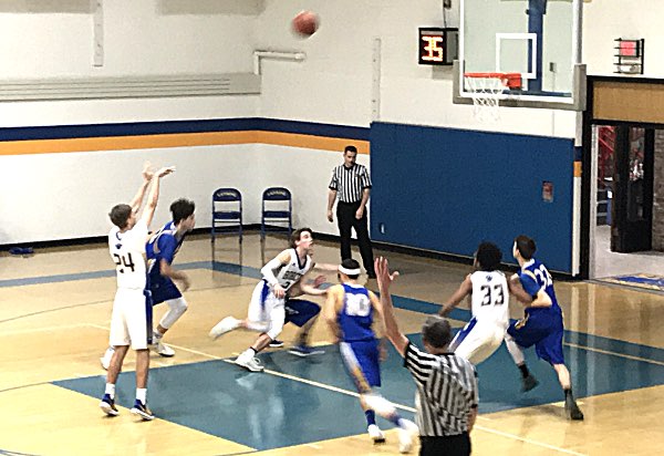 basketball Babuka free throw against Tburg