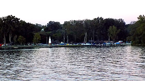 Myers Park as seen from the MV Teal Discover Cayuga Lake