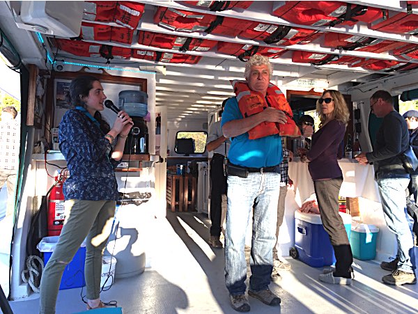 MV Teal employees demonstrate emergency procedures at the start of the tour in much the same way flight attendants do at the beginning of airplane trips Discover Cayuga Lake