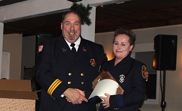 1st Assistant Chief Dennis Griffin with Traci Lisi fdb griffinlisi