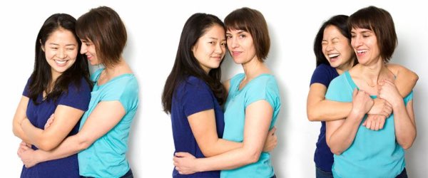 Shannon Tyo* and Jennifer Bareilles in Kitchen Theatre's production of Bright Half Life kitchen BrightHalfLife