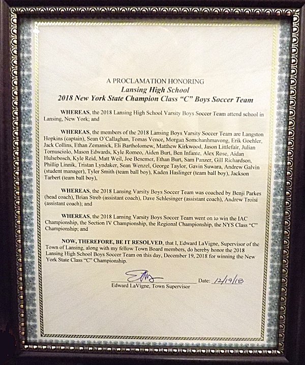 Lansing Soccer Proclamation