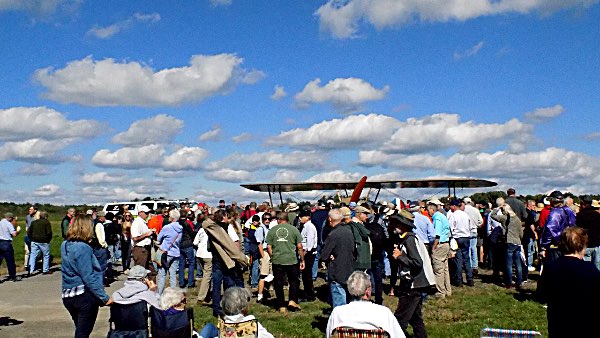 Over 2,500 people attended Tommy's centennial flight Tommy Come Home Historic Centennial Flight Ithaca-Tompkins Airport September 29, 2018