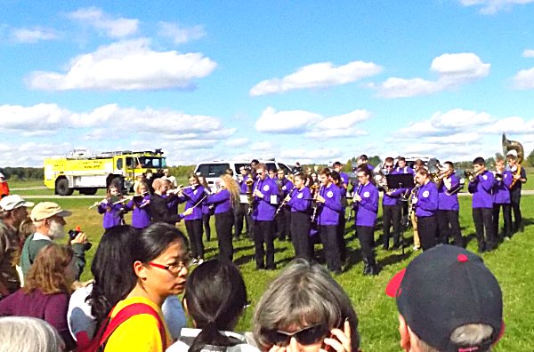 Dryden High School Marching Band Tommy Come Home Historic Centennial Flight Ithaca-Tompkins Airport September 29, 2018