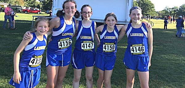 xc Modified girls team Photo by Lisa Scanlon