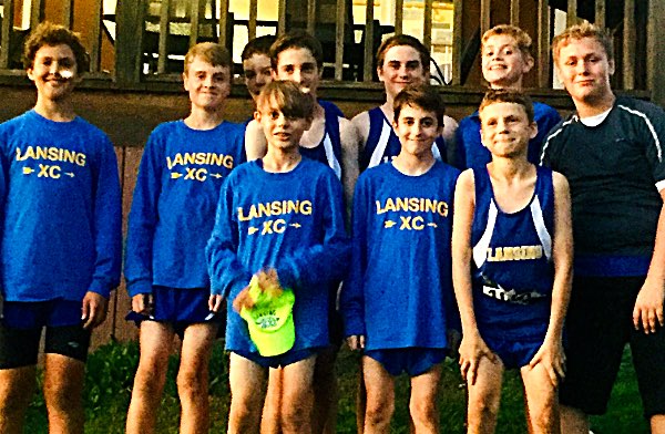 Winning Mod Boys Team from Lansing xc iac div mod boys