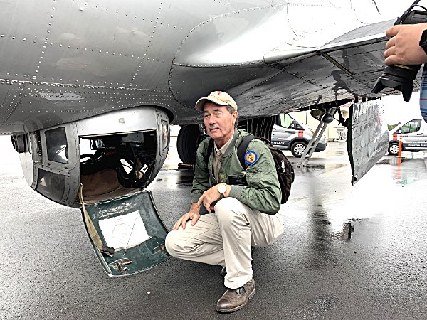 You had to be flexible and skinny to fit into the ball turret on the bottom of the B-17 B-17