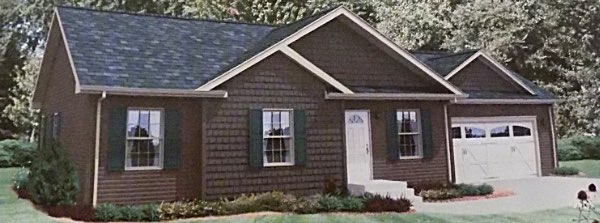 Example of a rental home. Garages are not planned, but the two-bedroom homes will be for rent in a ten house community. Britton Home