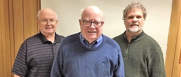 Left to Right: Clay Converse, Mike Murphy, Jason Dickinson drydendems village candidates2019