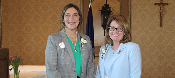 Marya Vande-Doyle (left), Senator Pam Helming helming Vande Doyle