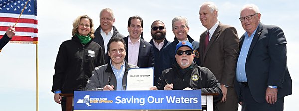 Governor Cuomo, Joined by Billy Joel, Signs Bill to Ban Offshore Drilling in New York Waters nys offshoredrilling cuomojoel
