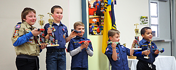 Championship winners pinewood trophies