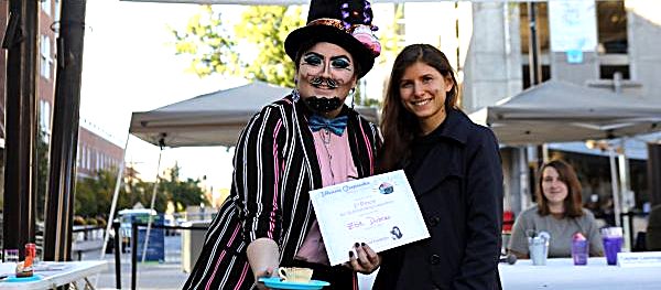 Zoe Dubrow receiving Grand Prize in the 4th Annual Ithaca Cupcake Baking Contest Zoe Dubrow’s 'Cup(cakes) of Tea' sophiefund ZoeDubrow