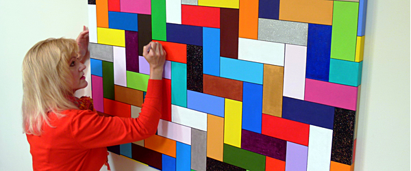 Steps to Diversity. 48"'x 48" x 1.7" acrylic and resin on canvas by Ivy Stevens-Gupta agava Steps to Diversity Ivy Stevens Gupta