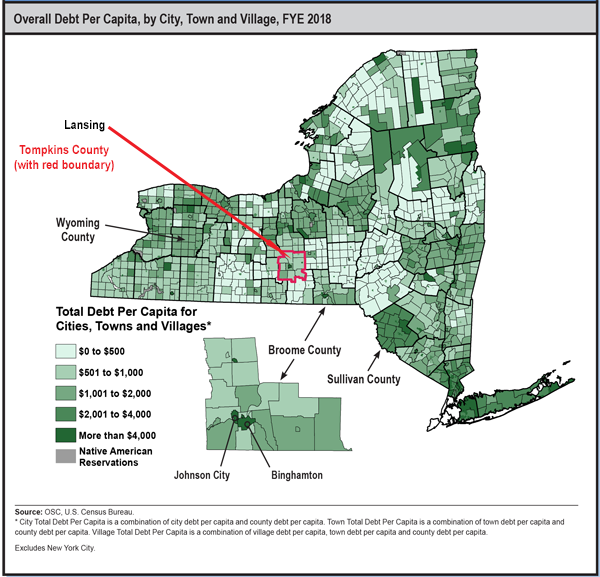 NY Municipal Debt per Capita