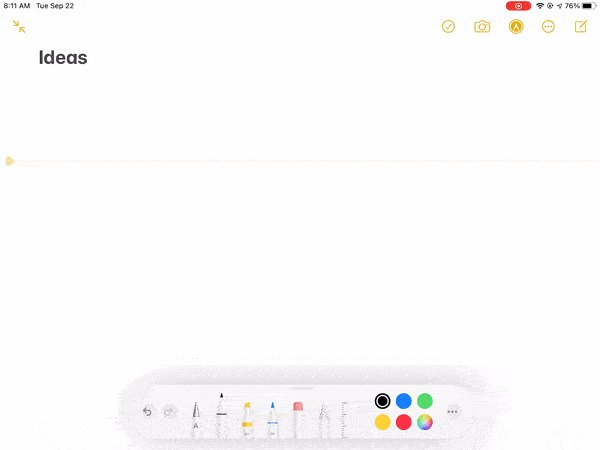 Some things you can do with a wireless stylus pen and iPad iPadOS Pencil