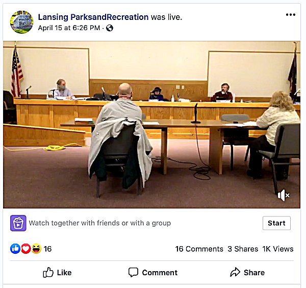 Livestreaming Town Board Meeting
