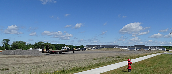 So far the 153 acre Lansing Town Center land is the site of Milton Meadows and the new Salt Point Brewing Company brewery and restaurant is under construction. towncenter20200624