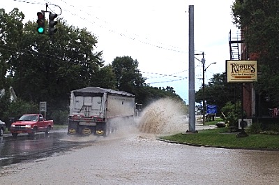 Waterwagon Road and Autumn Ridge were not the only areas damaged by flooding. Myers Park was hard hit last August 21, as was Route 34B between East Shore Drive and Triphammer Road. flood rogues400