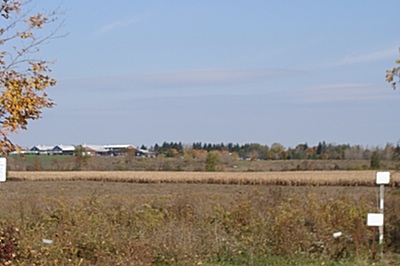 The town owns 146 acres between the Fingerlakes Residential Juvenile Detention Center and Ridge Road, across the street from the Town Hall and ballfields. Bush envisions a dog park to the left of this picture, away from the road and close to an area being considered for a business and technology park. townland1_400