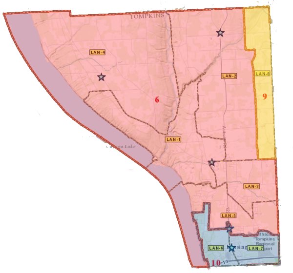 Lansing Voting Districts